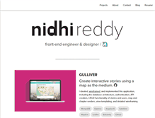 Tablet Screenshot of nidhi-reddy.com
